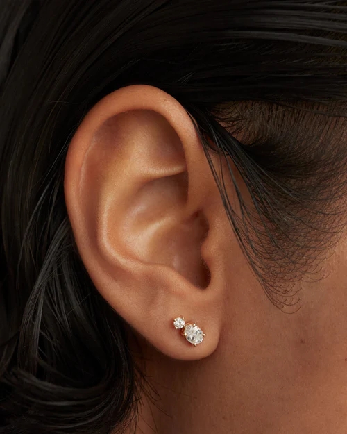 Oval zircon Ear Cuff - Image 3