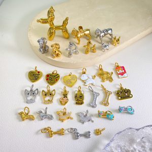 Various Styles Pendant for Jewelry Making Custom Waterproof Jewelry Bag Charms Stainless Steel Charms Wholesale