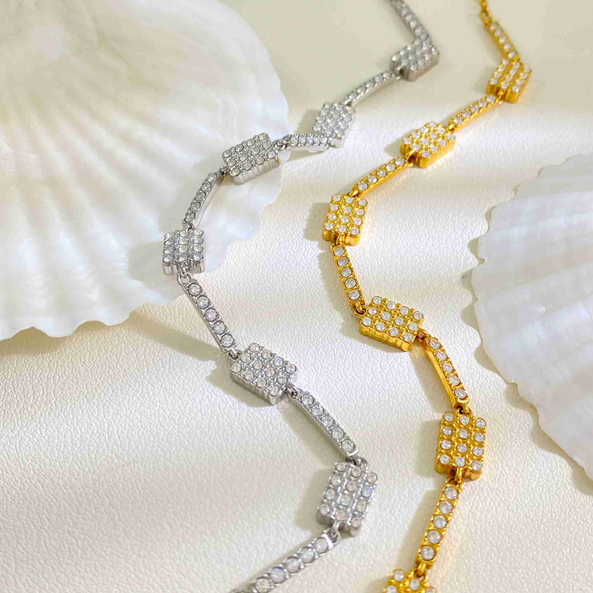 Wholesale Stainless Steel CZ Tennis Bracelet for Women Gold Plated Adjustable Zircon Bracelet Waterproof Tarnish Free Jewelry - Image 4